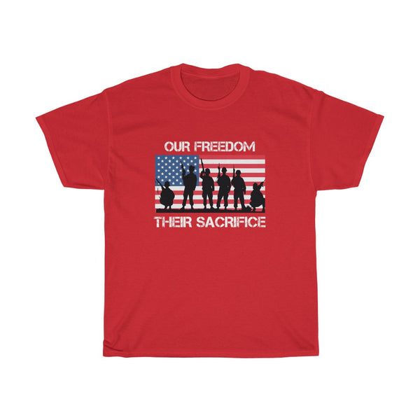 OUR FREEDOM THEIR SACRIFICE (USA) TSHIRT