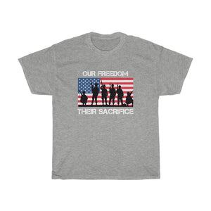 OUR FREEDOM THEIR SACRIFICE (USA) TSHIRT