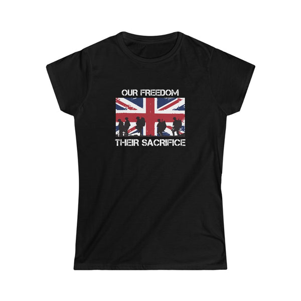 OUR FREEDOM THEIR SACRIFICE WOMEN'S TSHIRT