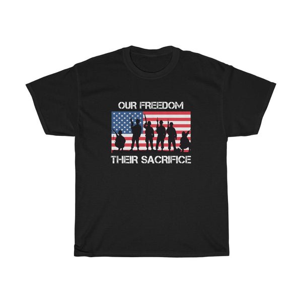 OUR FREEDOM THEIR SACRIFICE (USA) TSHIRT